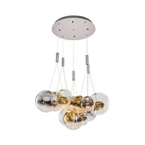 Lustră LED pe cablu ENNA 15xG9/5W/230V 3000K fumuriu/auriu imagine