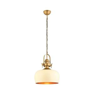 Lustră pe cablu MONZA 1xE27/40W/230V Ø 30 cm crem/bronz imagine