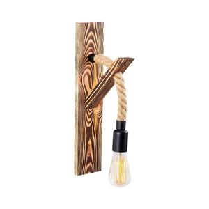 Aplica de perete EREBOS 1xE27/40W/230V maro imagine