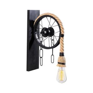 Aplica de perete EREBOS 1xE27/40W/230V negru/maro imagine