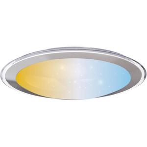 - Plafonieră LED dimabilă 30W, 230V, 2700-6500K, Ø 42, 9 cm, crom, cu telecomandă imagine