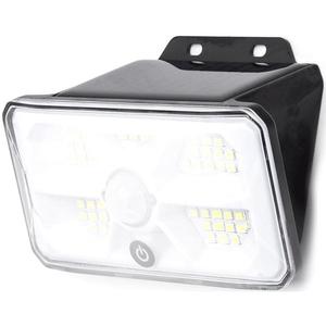 - Lumină solară LED cu senzor, 3, 7 V, 6500 K, 500 mAh, IP65, negru imagine