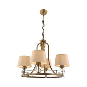 Candelabru NARA cu lanț, 4xE27/40W/230V, alamă imagine