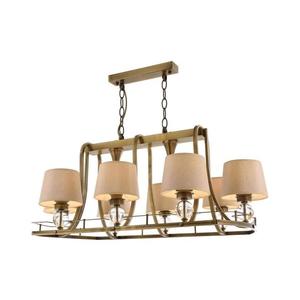 Candelabru pe lanț NARA 6xE27/40W/230V alamă imagine