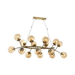 Candelabru suspendat cu cablu VARANA 16xE14/40W/230V bronz imagine