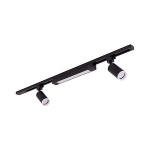 Spot LED pentru șină TRACER, 2xGU10/10W/230V + LED/20W, 1 m, negru imagine