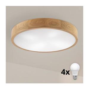 Brilagi - Plafonieră LED CARVALHO 4xE27/60W/230V, stejar, diam. 57, 5 cm imagine