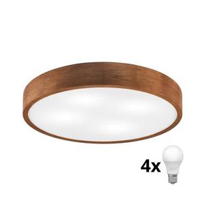 Brilagi - Plafonieră LED CARVALHO 4xE27/60W/230V, stejar cireș, Ø 57, 5 cm imagine