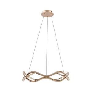 Lustră LED suspendată pe cablu VAVE LED/28W/230V aur roz imagine