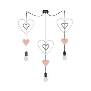 Lustra pentru copii TRIO cu cablu 3xE27/20W/230V roz/alb/gri imagine