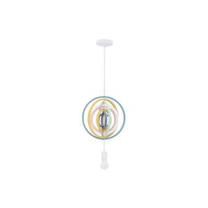 Lustră suspendată pentru copii HOOPS 1xE27/20W/230V Ø 27 cm multicoloră imagine