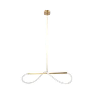 Lustră LED SUPREME suspendată pe cablu, 18 W, 230 V, 80 cm, auriu imagine