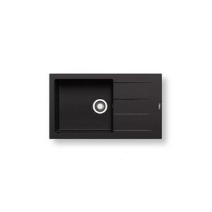 Pyramis ATHLOS chiuvetă de bucătărie din granit 86x50 cm, negru mat - 70217801 imagine