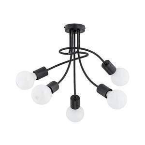 Plafonieră PLENA, 5 x E27, 15W, 230V, negru imagine