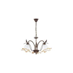 Candelabru BRAGA suspendat pe lanț, 3x E27, 15 W, 230 V, bronz imagine