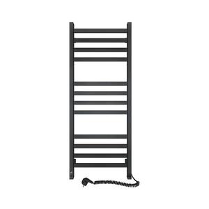 Radiator baie tip scară AVANGARD cu termostat, 459 W, 230 V, 120, 6 cm, IP44, negru pr. imagine