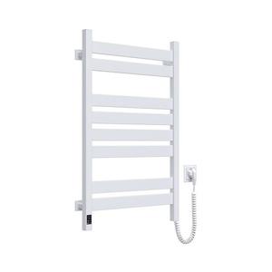 Radiator de baie tip scară cu termostat LARGO 432W/230V 80, 6 cm IP44 alb, pe partea dreaptă imagine