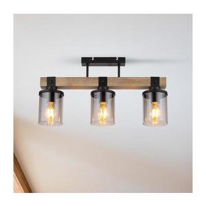 Brilagi - Lustră aplicată VISTA, 3x E27/60W/230V, finisaj stejar imagine