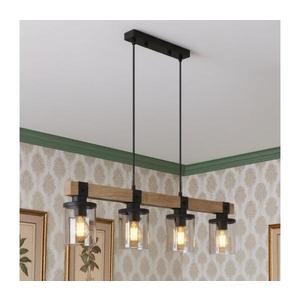 Brilagi - Lustră suspendată pe cablu VISTA 4xE27/60W/230V stejar imagine