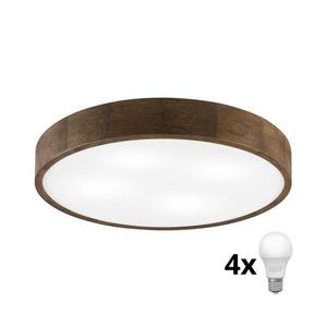 Brilagi - Plafonieră LED CARVALHO 4xE27/60W/230V, finisaj stejar-nuc, Ø 57, 5 cm imagine