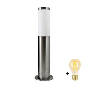 Lampă LED reglabilă de exterior LIVIA, 1xE27/6W/230V, 45 cm, IP44, argintie imagine