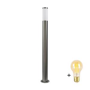 Lampă LED reglabilă de exterior LIVIA 1xE27/6W/230V 100 cm IP44 argintie imagine