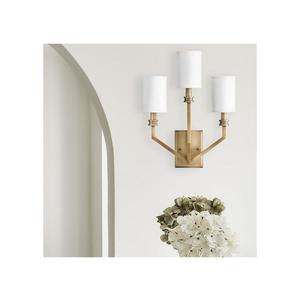 Hinkley HK-MOORE-WB3-HB - Aplica de perete MOORE 3xE14/40W/230V aurie imagine