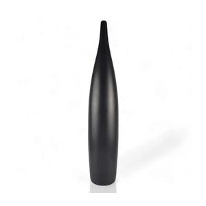 Vază ceramică, negru mat, 70 cm imagine