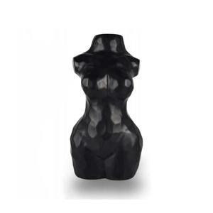 Vază ceramică neagră, 30 cm imagine