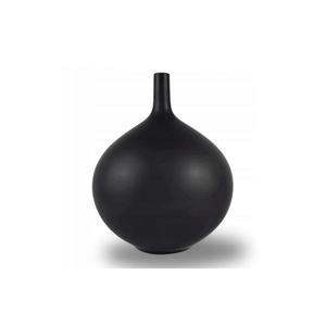 Vază ceramică 24 cm, neagră mată imagine