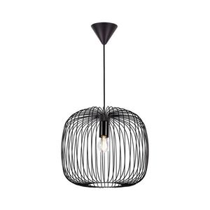 Nordlux - Pendul pe cablu BERONI 1xE27/60W/230V negru, diam. 40 cm imagine
