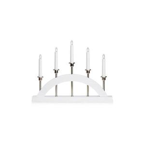 Sfeșnic de Crăciun BRIDGE 5xE10/3W/230V alb Markslöjd 705832 imagine