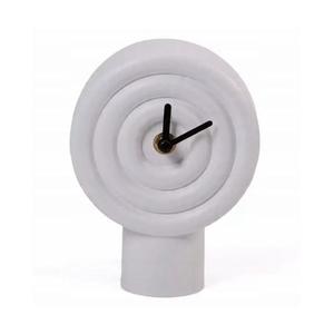 Ceas de masă ceramic, 16 cm, alimentare 1x AA, alb imagine