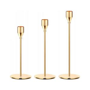 Set 3 sfeșnice aurii imagine