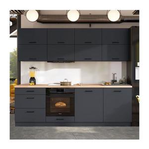 Set bucătărie ELISE 240 cm grafit imagine