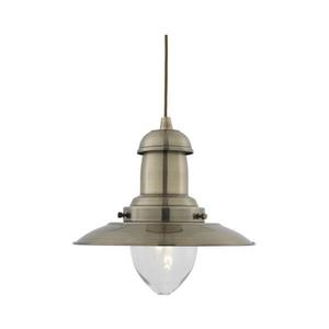 Searchlight 4301AB - Lustră suspendată pe cablu FISHERMAN 1xE27/60W/230V, finisaj alamă imagine