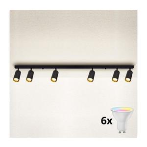 Brilagi - Plafonieră spot LED reglabilă SELE 6xGU10/6, 5W/230V negru/auriu imagine