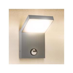 Brilagi - Aplică de perete LED pentru exterior cu senzor RIANO, LED/8W/230V, argintie imagine
