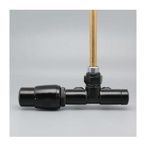 P.M.H. UNIKO-LB-EK - Valvă cu cap termostatic UNIKO stânga/negru imagine