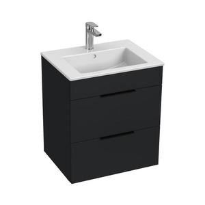 JIKA H4536121763521 - Corp de baie CUBE cu lavoar, 60, 7 x 55 cm, negru imagine