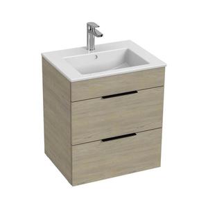 JIKA H4536121765141 - Dulap de baie CUBE cu lavoar, 60, 7 x 55 cm, frasin imagine