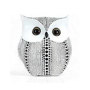 Decorațiune de masă 15 cm, alb/negru imagine