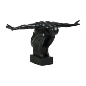 Decorațiune de masă din rășină, 25 x 41 x 20 cm, negru imagine