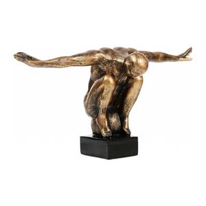 Decorațiune de masă 25x41x20 cm, rășină/patină aurie imagine