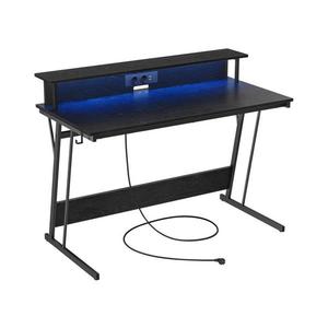 Birou SOLEA-X cu iluminare ambientală, negru imagine