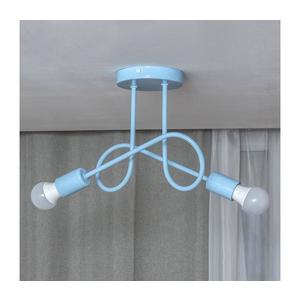 Lustru aplicat OXFORD, 2xE27/15W/230V, albastru imagine