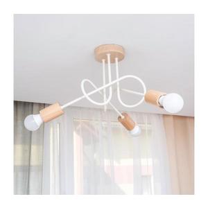 Lustră aplicată OXFORD, 3xE27/15W/230V, pin/crem imagine