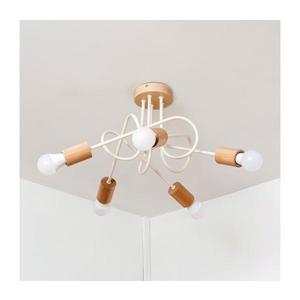 Lustră aplicată OXFORD 5xE27/15W/230V pin/crem imagine