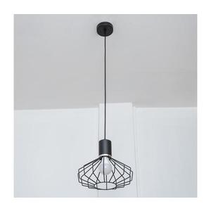 Lampă suspendată pe cablu SOLANO 1xE27/15W/230V negru/crom lucios imagine