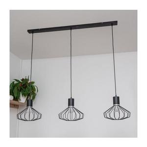 Candelabru suspendat pe cablu SOLANO 3xE27/15W/230V negru/crom lucios imagine